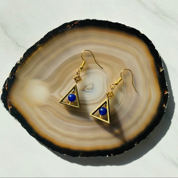 Triangle Earrings - Picture 3 of 3